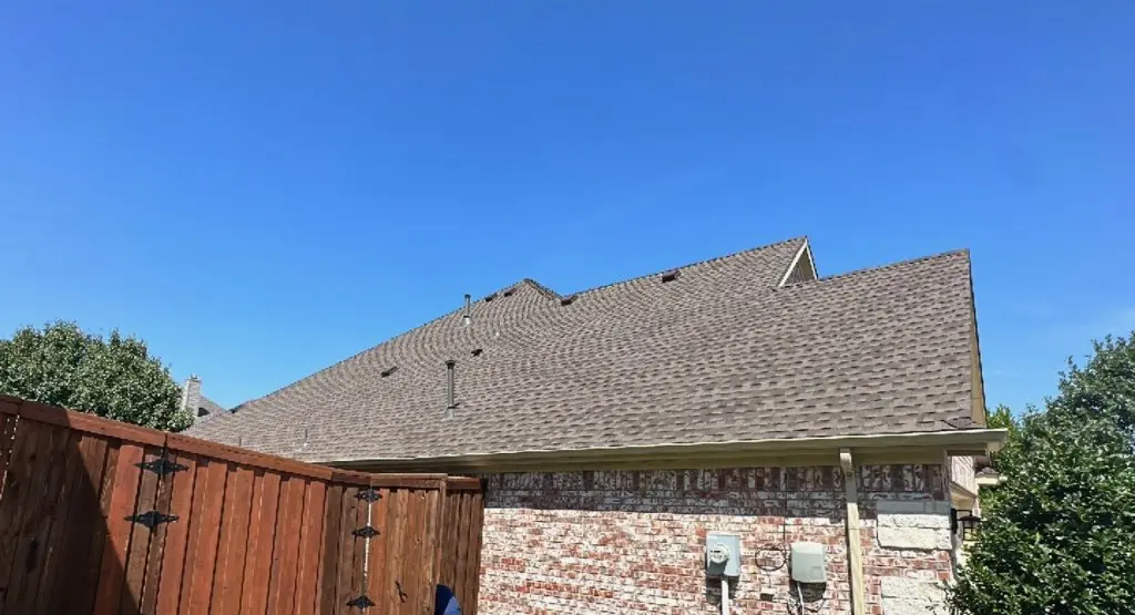 Completed roof replacement project in Kimball